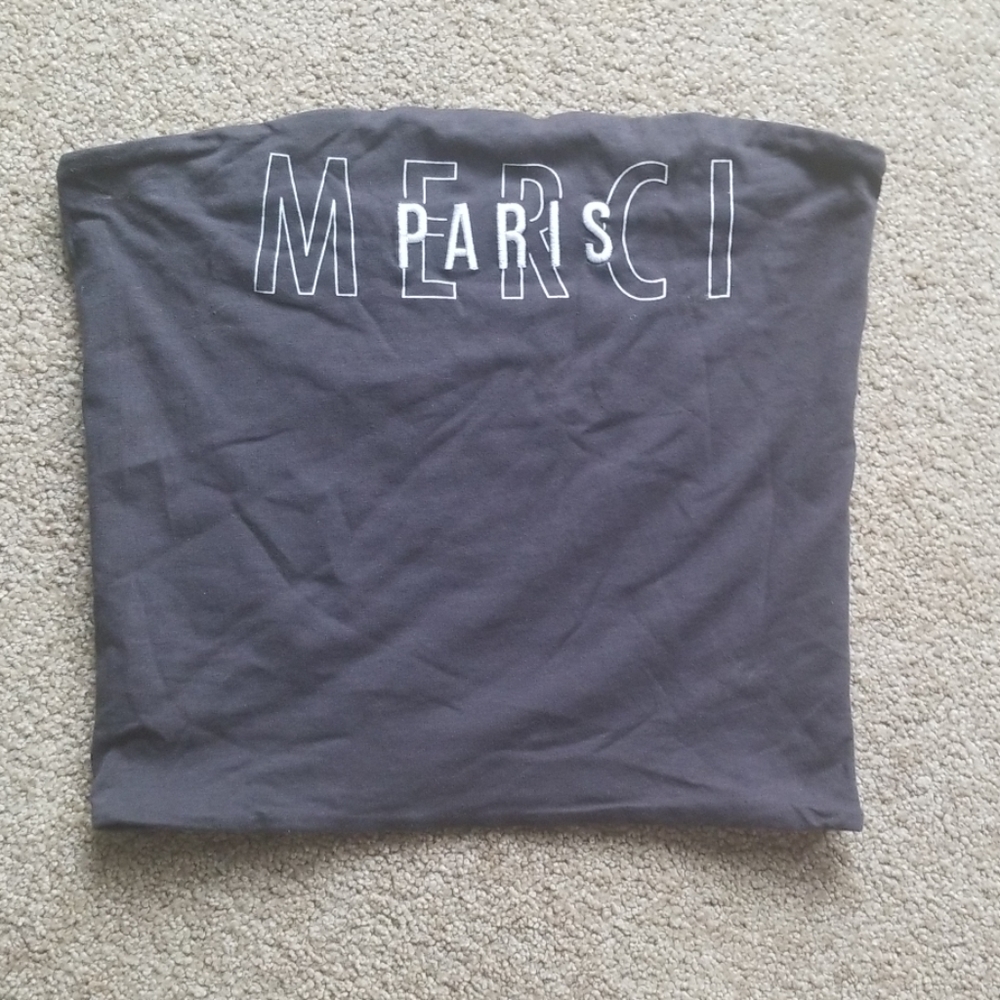 Charcoal Tube Top - Picture 2 of 4